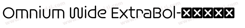 Omnium Wide ExtraBol字体转换